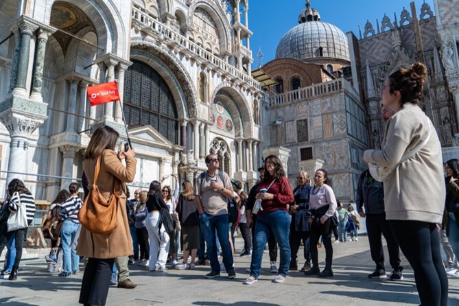 Best Of Venice: Saint Mark's Basilica, Doges Palace with Guide and Gondola Ride - Piazza San Marco Walk-By: Bell Tower Exterior and Porticoes