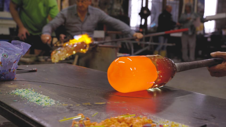 Murano: Glass Blowing Demonstration and Artistic Glass Gift - Murano glassmaking in a 13th-century factory with lagoon views