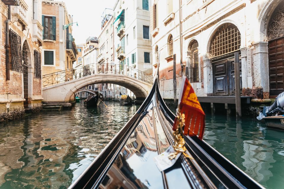Venice: Grand Canal Gondola Ride with App Commentary - Teatro La Fenice and the theater district from the water