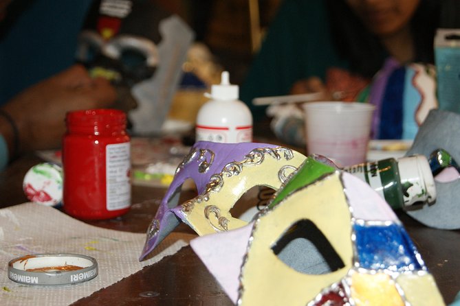 Venice Mask Workshop Class - Carnival History Explained While You Paint (In English and Four Other Languages)