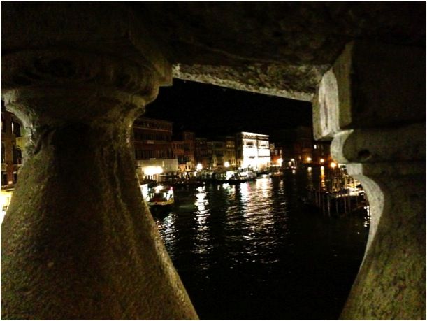 Venice: Private After Dark Tour and Gondola Ride - The Bridge of Sighs, seen twice: from the streets and then from the canal