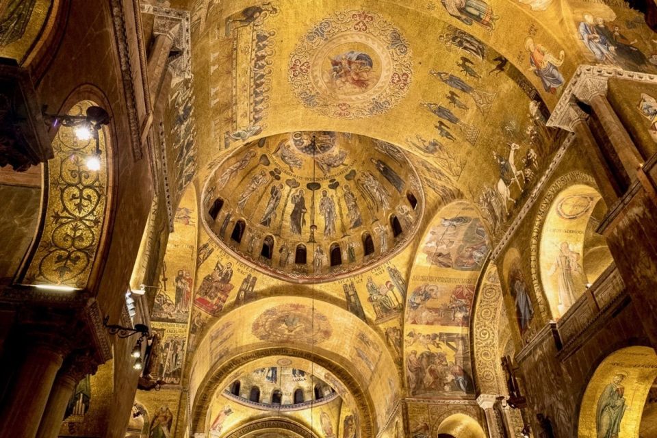 Venice: St. Mark's Basilica and Gondola Morning Tour - St. Mark’s Basilica: The Golden Mosaics Up Close